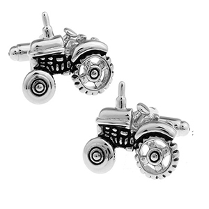 gemelos de color plata tractor